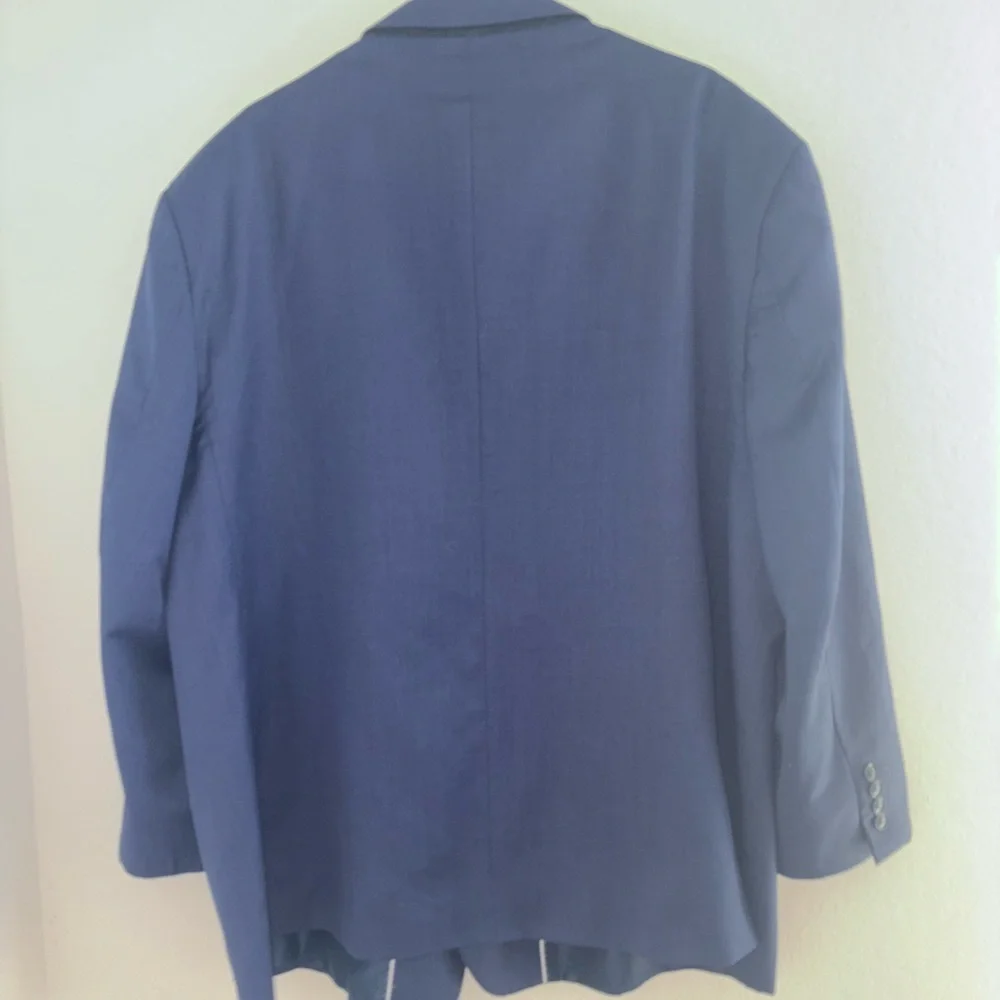 Wool Sportscoat Men’s Big Tall Blue Linea Uomo 56 R
